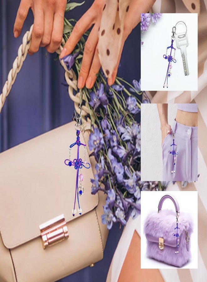 Kenailw Knot Keychain for Women Men Concert Outfit Fans Accessories (purple) - Image 4